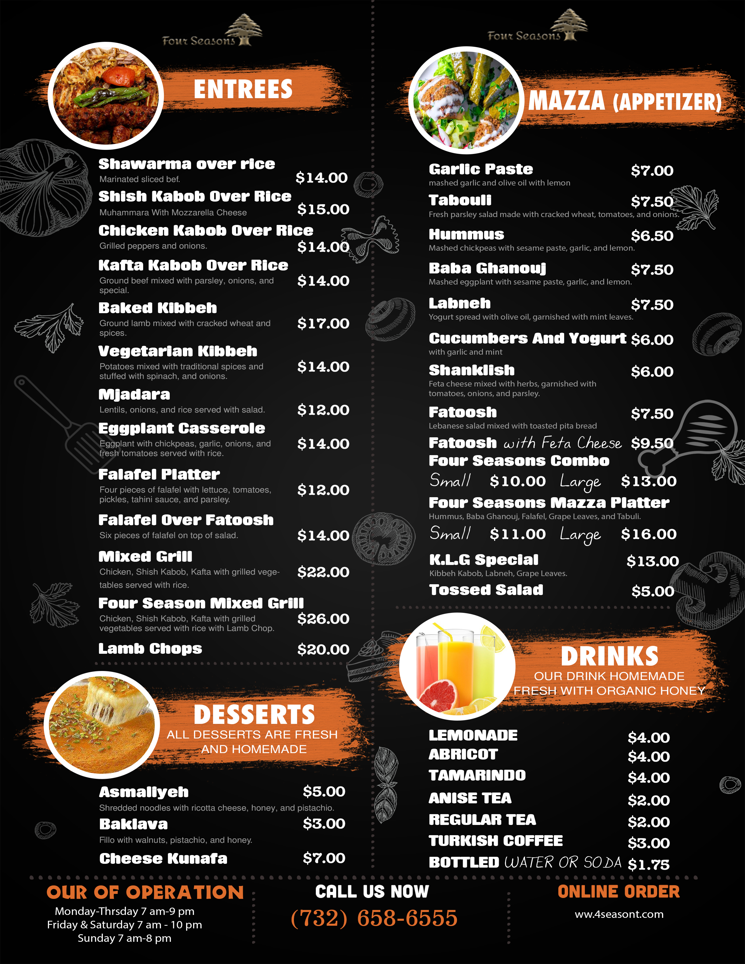 Four Seasons Restaurant Menu — Page 2